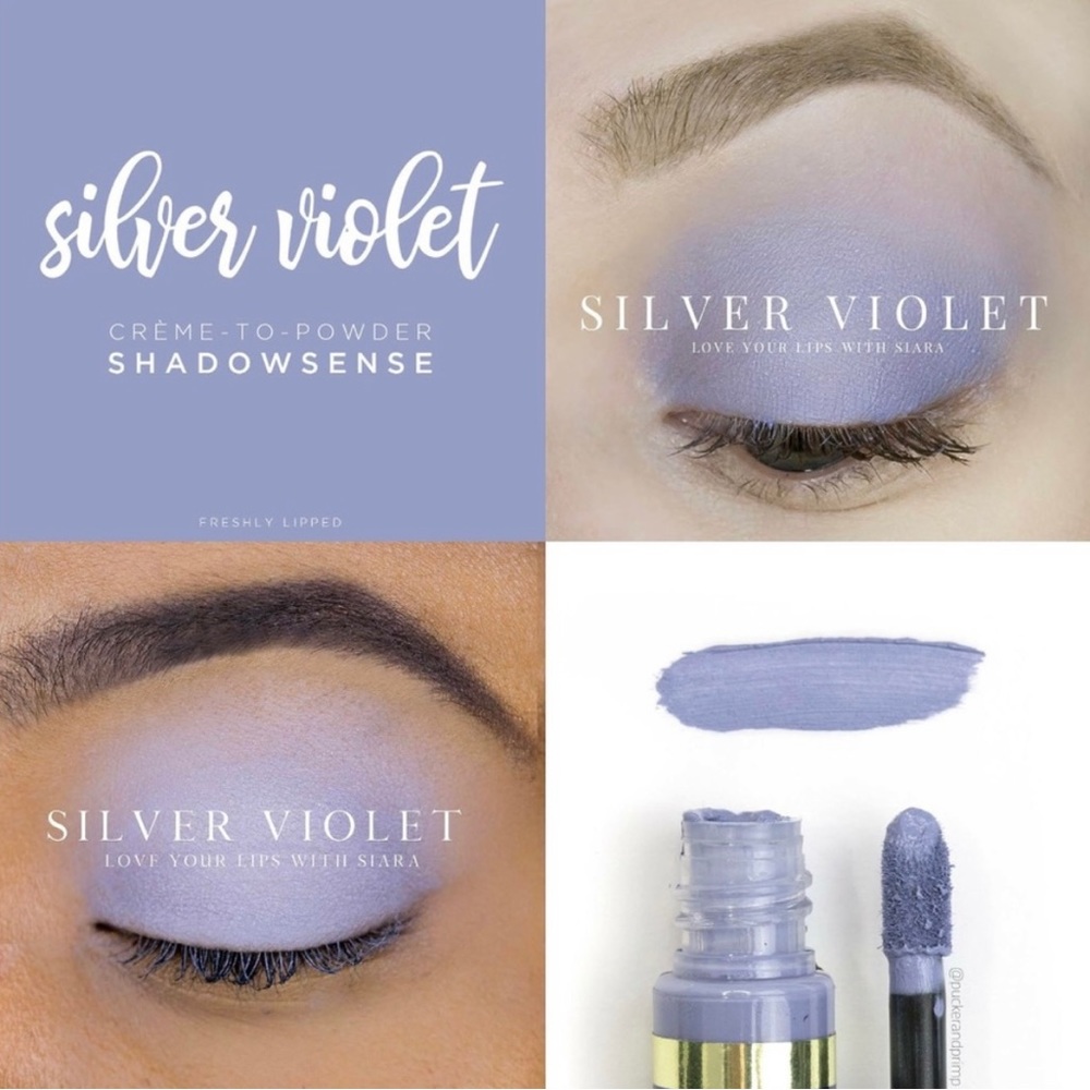 Silver Violet ShadowSense- light violet shade, great for blending, or by itself.